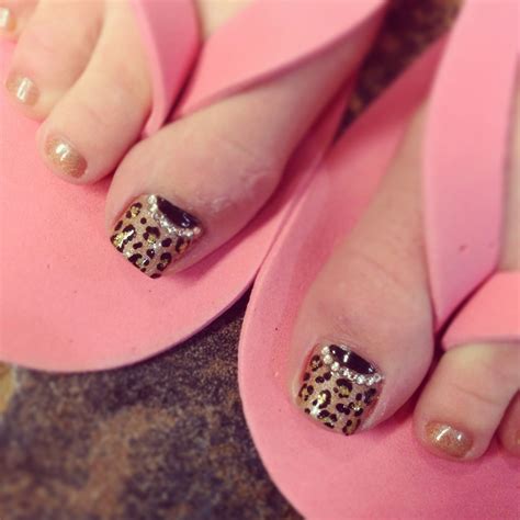 leopard toe nail designs